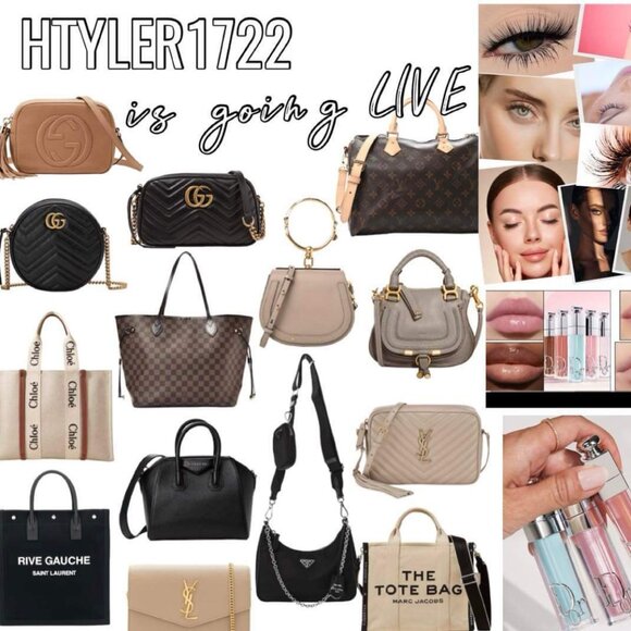 Handbags - htyler1722 is going live!   lipgloss, lashes, & lux!